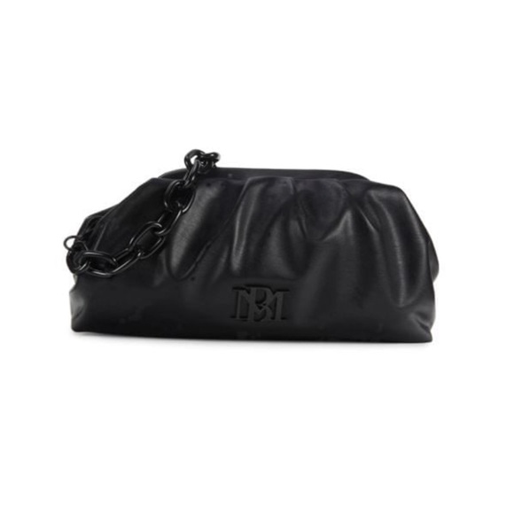 Badgley Mischka Black Chain Shoulder Bag - Picture 2 of 4